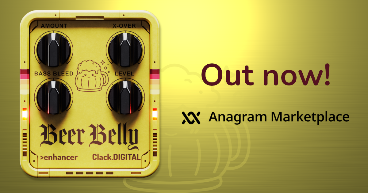 Beer Belly Enhancer. Out now! Anagram Marketplace