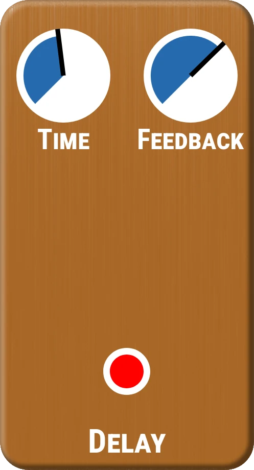 Delay pedal